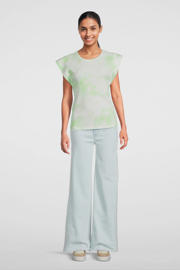 thumbnail: AI&KO tie-dye T-shirt Cora groen/wit