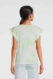 thumbnail: AI&KO tie-dye T-shirt Cora groen/wit
