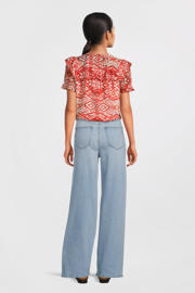thumbnail: AI&KO top Greta Aztec met all over print en ruches rood