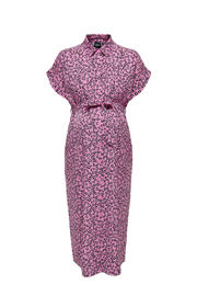 thumbnail: ONLY MATERNITY zwangerschaps- en voedingsjurk OLMHANNOVER met ceintuur roze/zwart