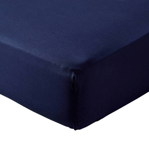 Wehkamp Home katoenen uni hoeslaken Blauw 140*200 | Hoeslaken van
