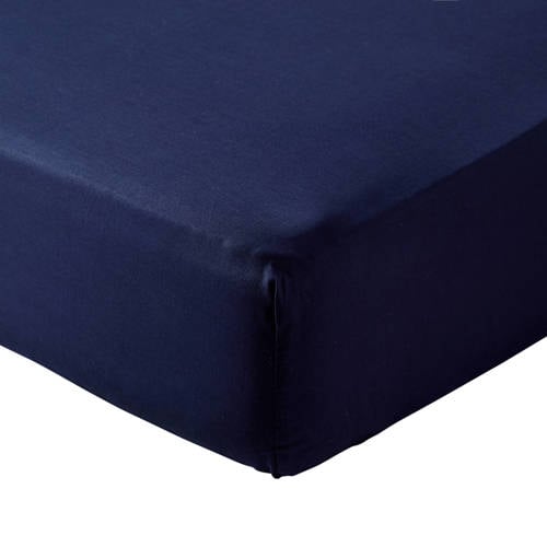Wehkamp Home katoenen uni hoeslaken ledikant Blauw 60*120