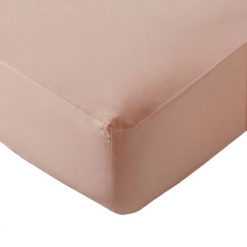 Wehkamp Home katoenen uni hoeslaken ledikant Roze Effen 60*120
