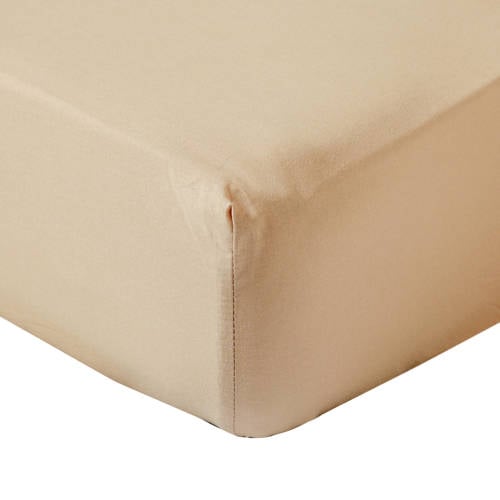 Wehkamp Home katoenen uni peuterhoeslaken Kinderhoeslaken Beige 70*150