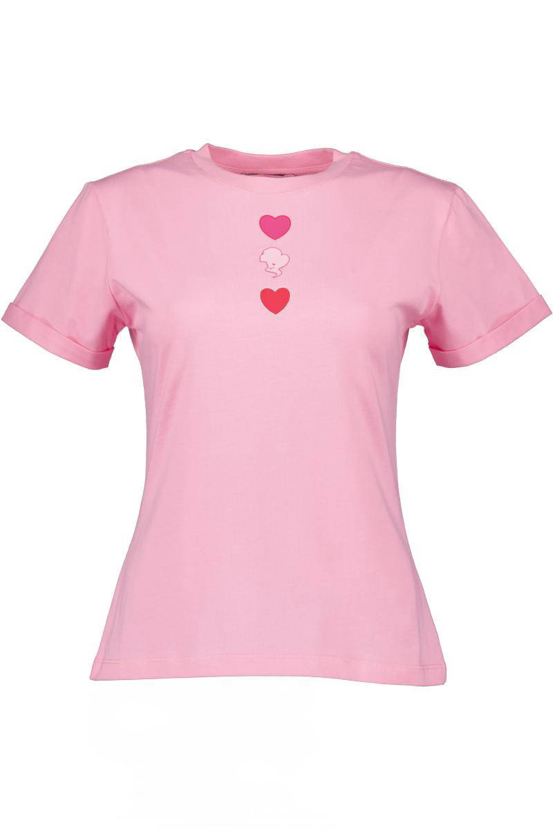 Reinders T shirt met hartjes roze kleertjes