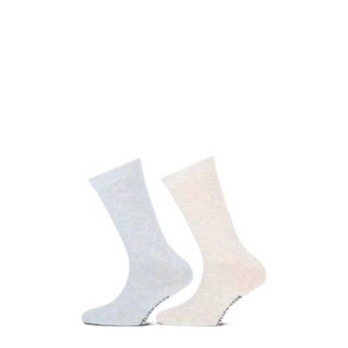 Yellow Moon sokken - set van 2 lichtblauw Jongens/Meisjes Katoen Melée
