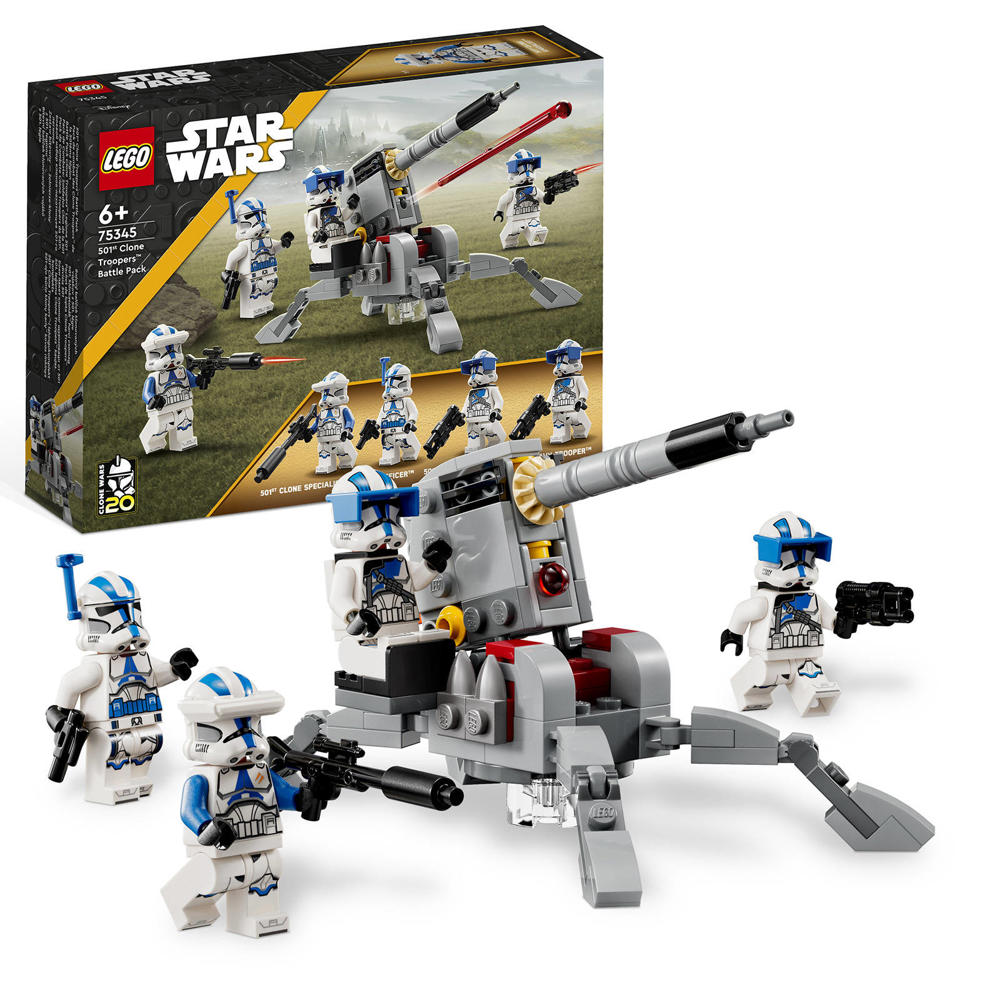 LEGO Star Wars 501st Clone Troopers Battle Pack Bouwbaar Speelgoed met Minifiguren 75345