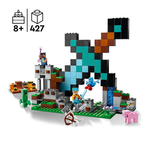 Lego Minecraft Uitvalbasis Zwaard 21244 Bouwset | Bouwset van