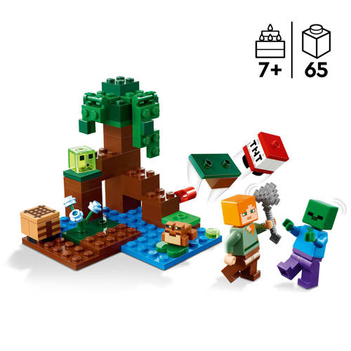 Lego Minecraft Het Moerasavontuur 21240 Bouwset | Bouwset van