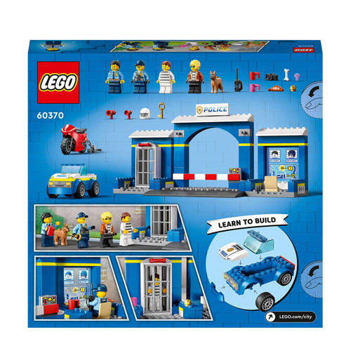 Lego City Achtervolging politiebureau 60370 Bouwset