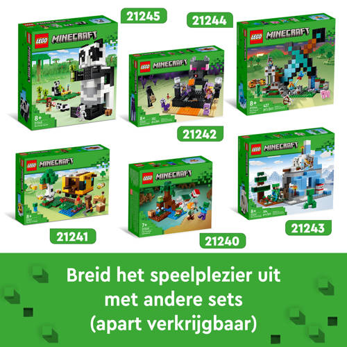 Lego Minecraft Het Bijenhuisje 21241 Bouwset | Bouwset van
