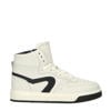 Hip leren sneakers wit/zwart