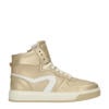 Hip leren sneakers goud