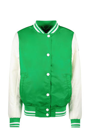 baseball jacket HELOISE groen/wit