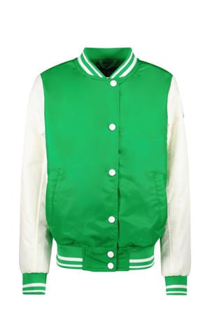baseball jacket HELOISE groen/wit
