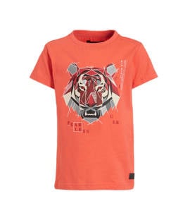 Orange Stars T-shirt Mijndert met printopdruk oranje
