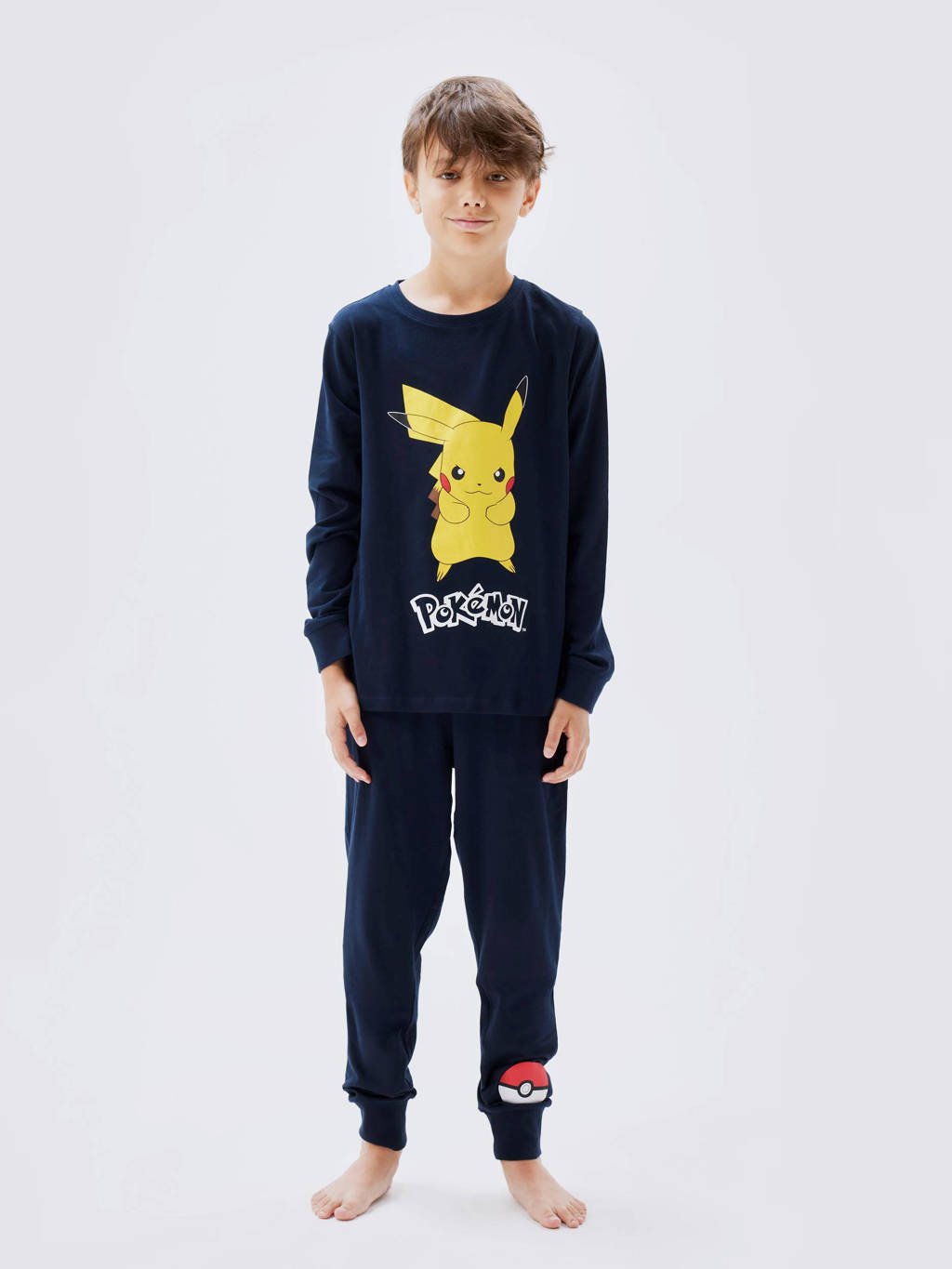 Pokemon pyjama NKMNASH met printopdruk donkerblauw