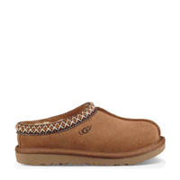 thumbnail: Bruine jongens en meisjes UGG suède pantoffels chesnut met effen