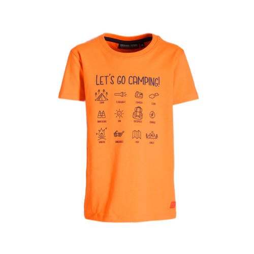 Orange Stars T-shirt Mannes met printopdruk oranje Jongens Stretchkatoen Ronde hals