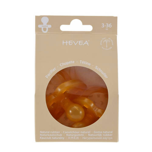 Hevea fopspeen rond “Classic' 3-36 maanden 100% natuurrubber 