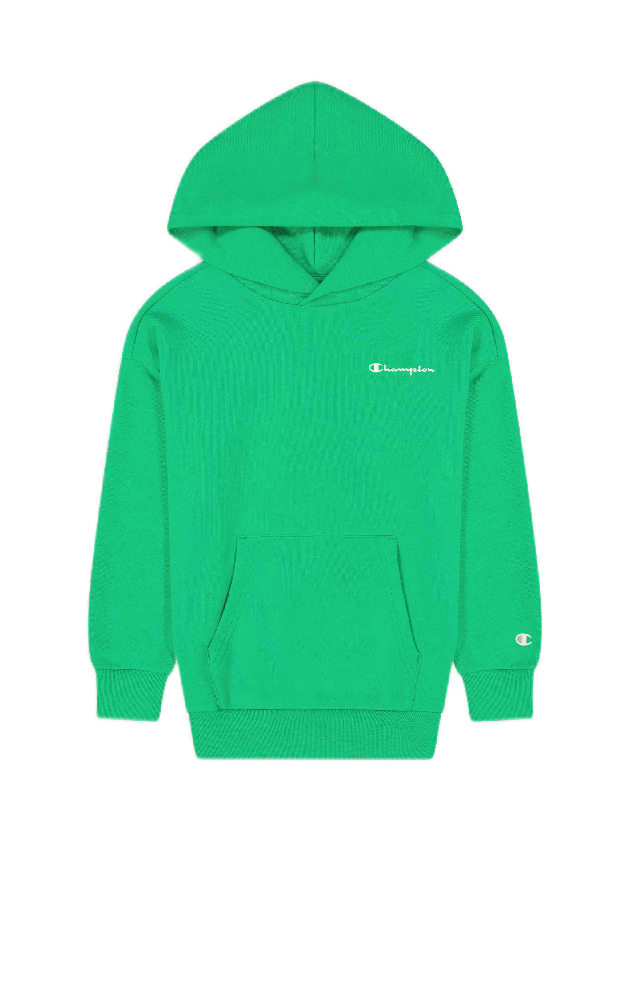 Champion hoodie met logo groen | kleertjes.com