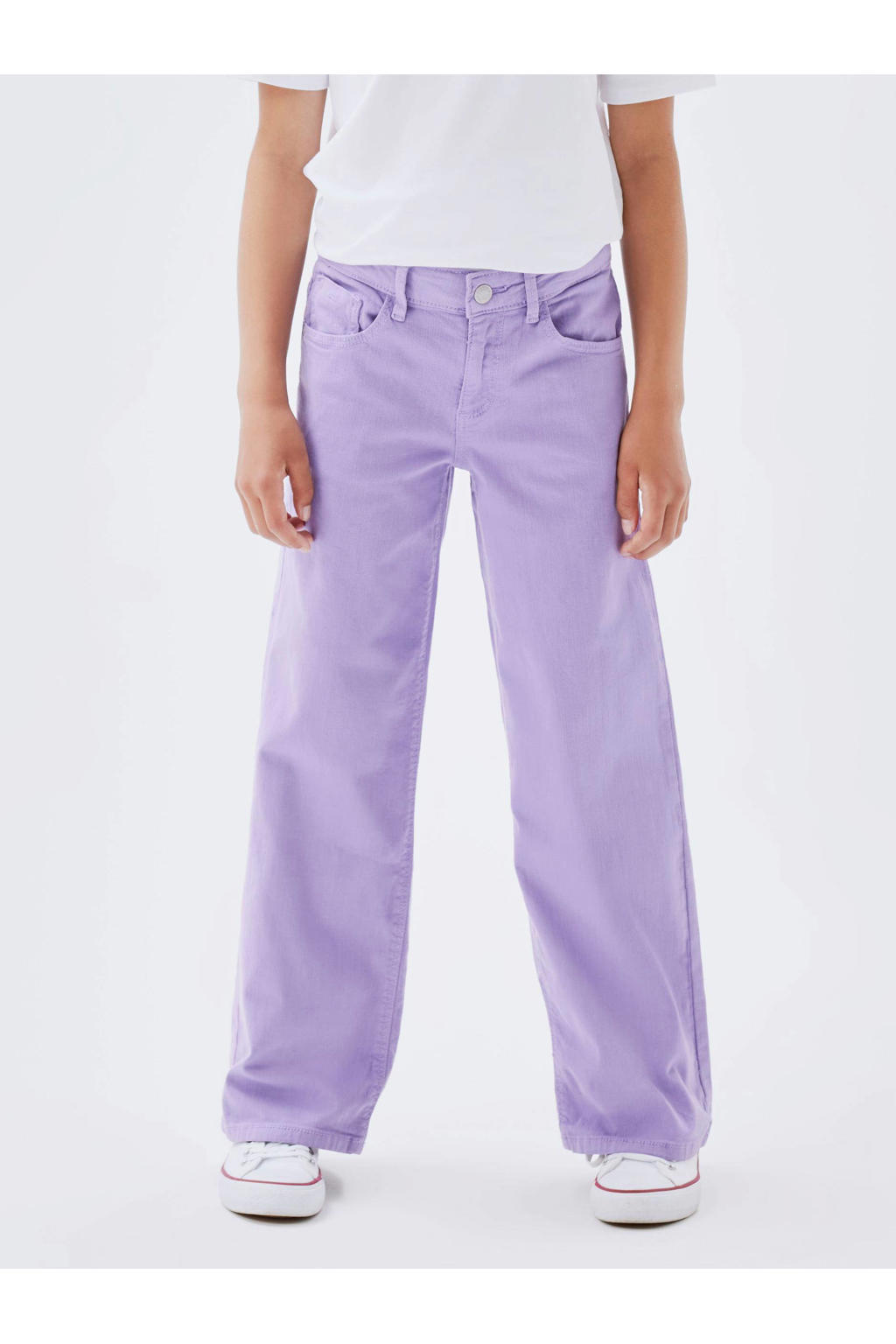 NAME IT KIDS wide leg jeans NKFROSE lila