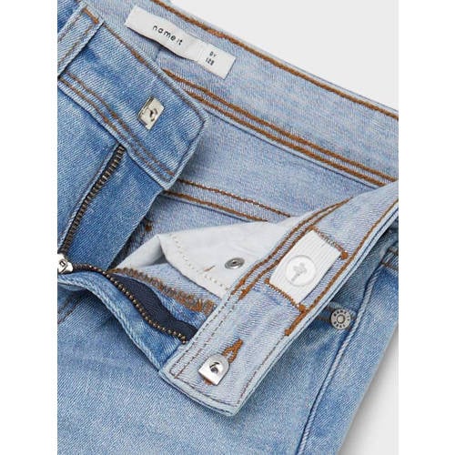 NAME IT KIDS straight leg jeans NKMRYAN light blue denim Blauw Jongens Stretchdenim - maat 176 afbeelding