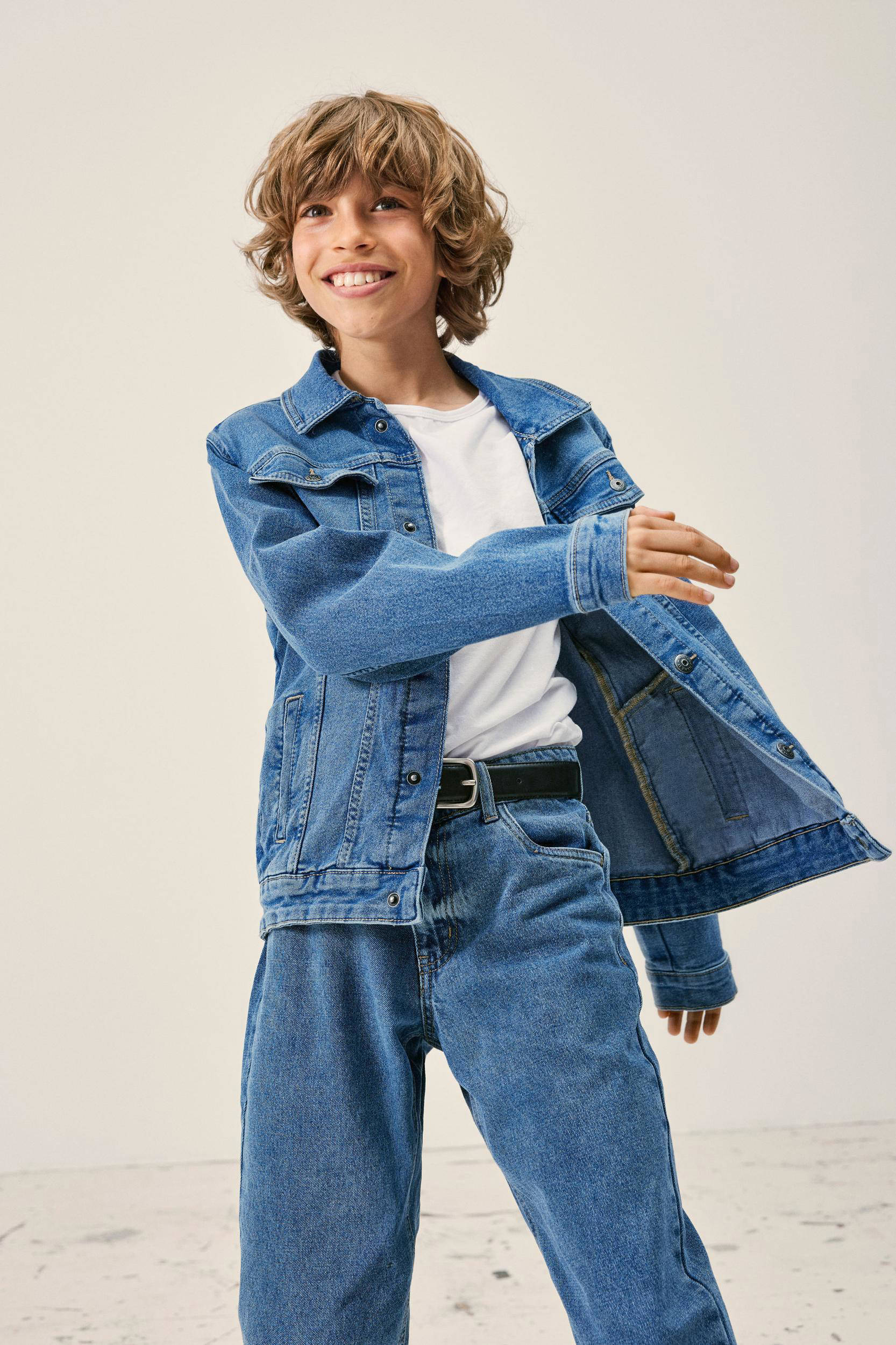 NAME IT KIDS spijkerjas NKMJACK medium blue denim kleertjes