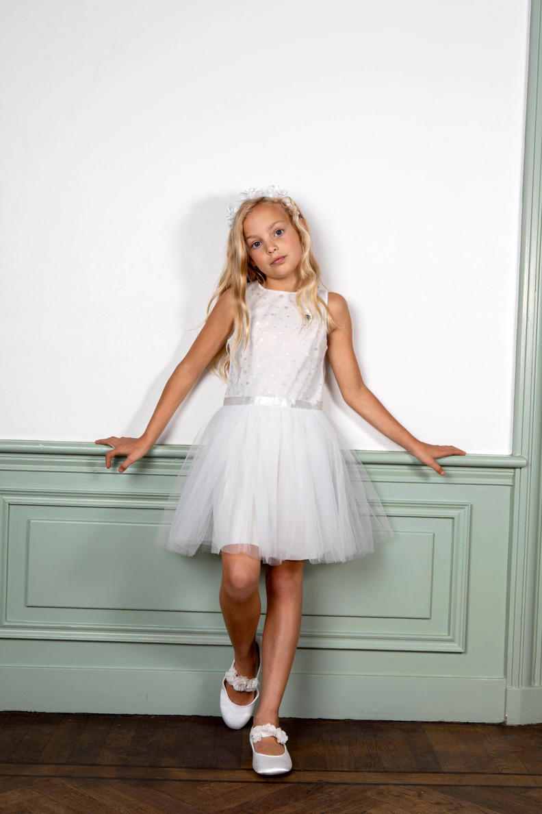 Wellwits Vintage Tea-Jurk Dames Met Plooien En Knoop - Elegante Polkadot Jurk Met Verstelbare Riem