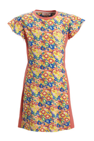 jurk Margareth met all over print oranje