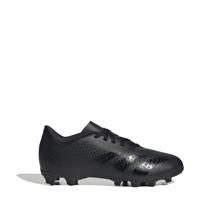 thumbnail: Zwarte jongens en meisjes adidas Performance Predator Accuracy.4 FxG junior voetbalschoenen van synthetisch/textiel met veters