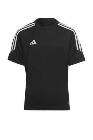   sport T-shirt Tiro zwart/wit