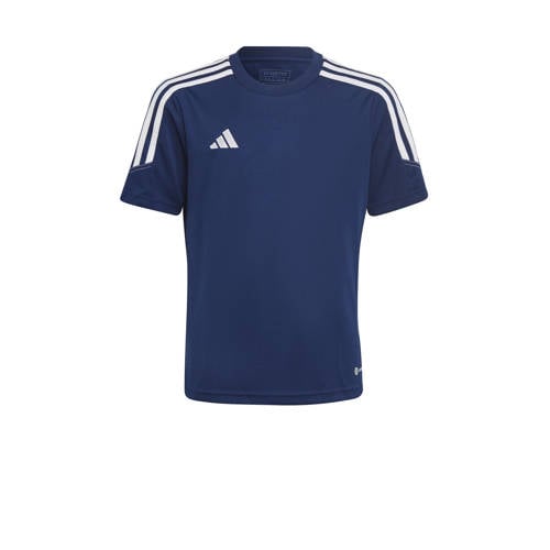 adidas Performance voetbalshirt donkerblauw/wit Sport t-shirt Jongens/Meisjes Polyester Ronde hals