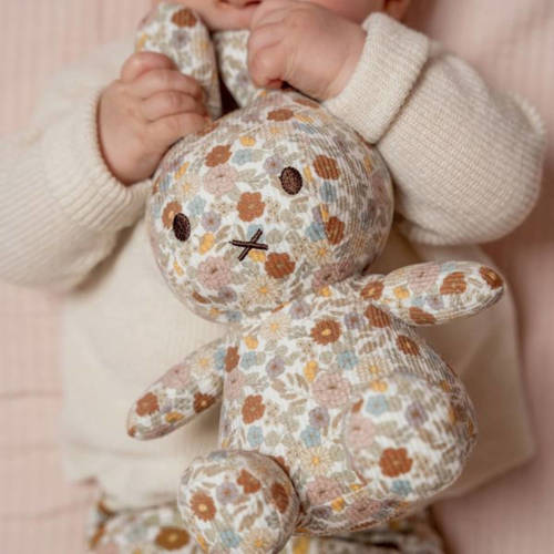 Nijntje x little dutch vintage little flowers all over print knuffel 35 cm Multi