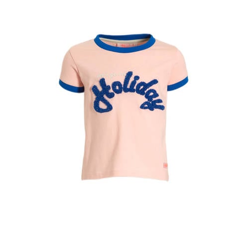 Orange Stars T-shirt Marlissa met printopdruk roze Meisjes Stretchkatoen Ronde hals