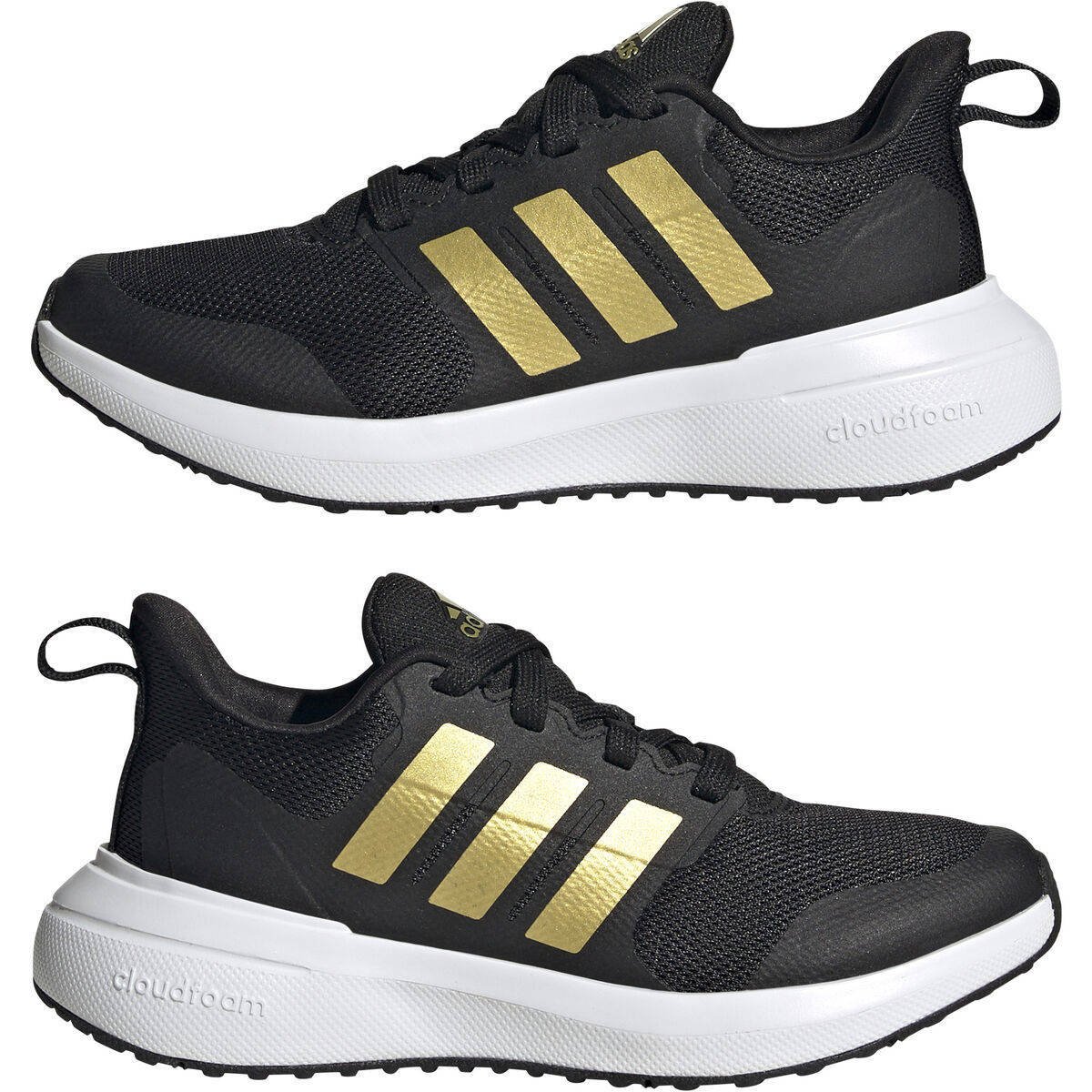 Adidas sneakers zwart clearance goud