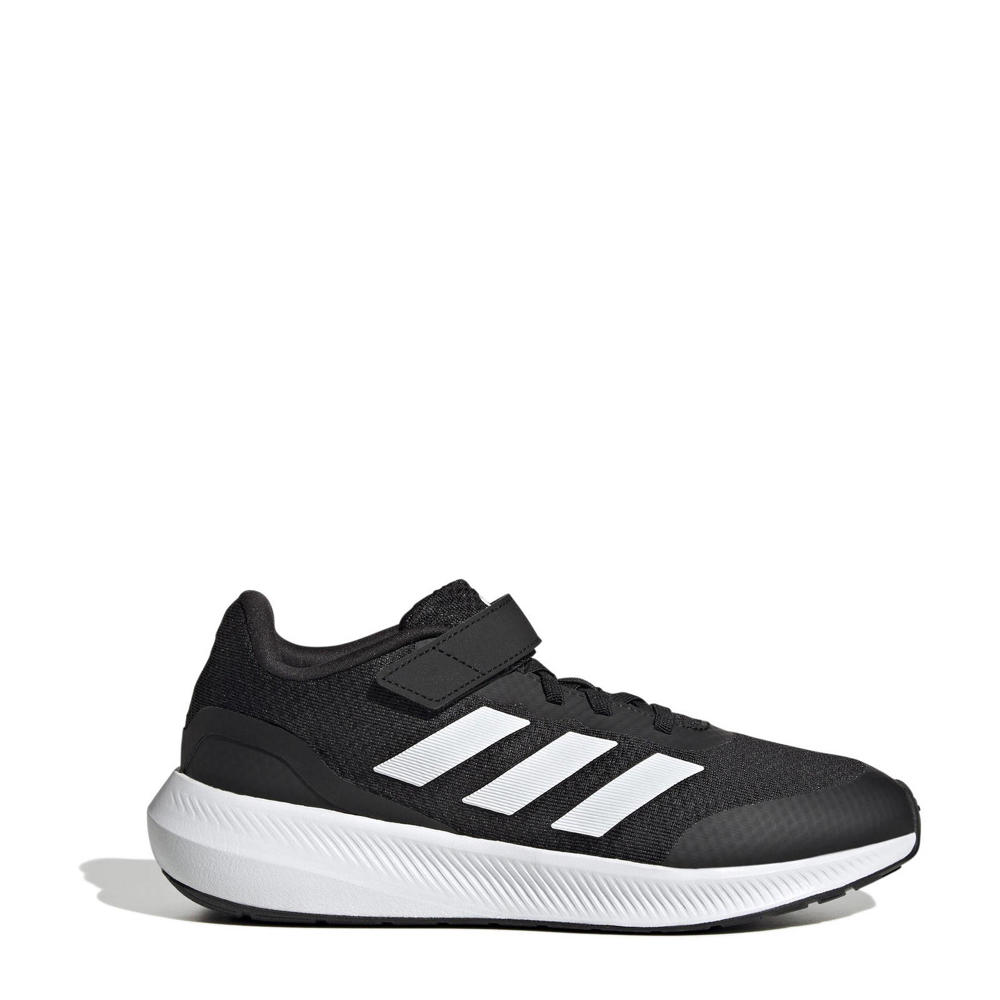 Zwart en witte jongens en meisjes adidas Sportswear Runfalcon 3.0 sneakers van mesh/voering: mesh/voetbed: eva met elastische veter- met klittenbandsluiting en effen