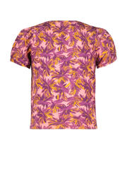 thumbnail: B.Nosy T-shirt met all over print roze/paars