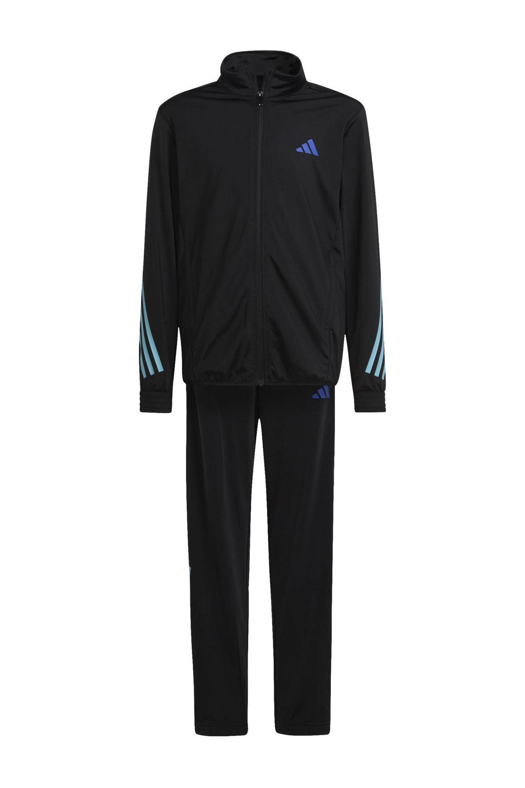 adidas Sportswear trainingspak zwart/blauw