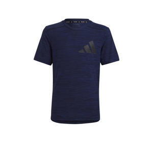  sport T-shirt donkerblauiw/zwart