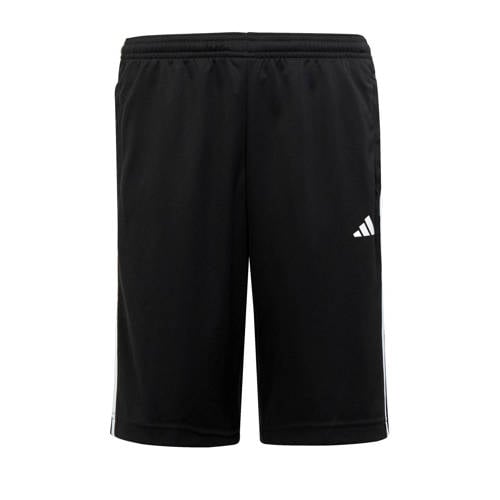 adidas Sportswear regular fit short met logo zwart/wit Korte broek Jongens Polyester