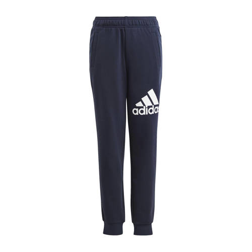 adidas Sportswear joggingbroek donkerblauw Jongens/Meisjes Katoen Logo 