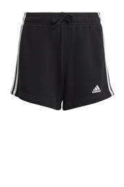 thumbnail: Zwart en witte meisjes adidas Sportswear regular fit short van katoen met elastische tailleband met koord en logo dessin