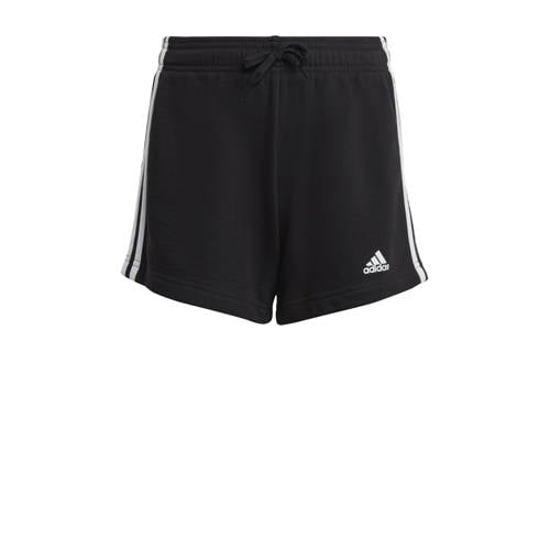 adidas Sportswear regular fit short met logo zwart/wit Korte broek Meisjes Katoen
