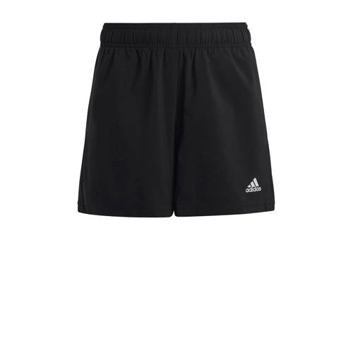 adidas Sportswear regular fit short met logo zwart Korte broek Jongens/Meisjes Polyester