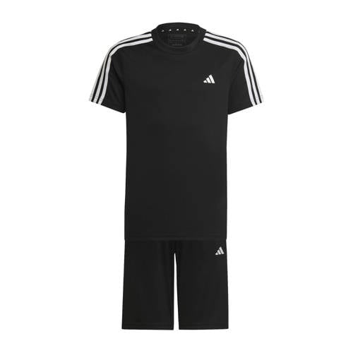 adidas Sportswear T-shirt + short zwart Shirt + broek Jongens/Meisjes Polyester Ronde hals