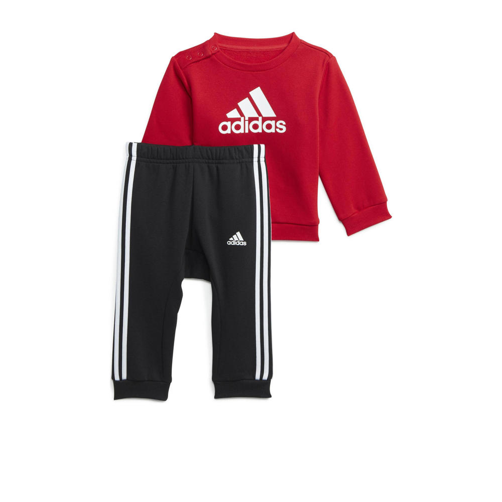 adidas Sportswear joggingpak rood/zwart