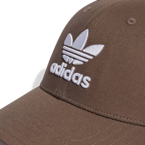 Adidas Originals pet bruin wit Jongens Meisjes Katoen Logo S M