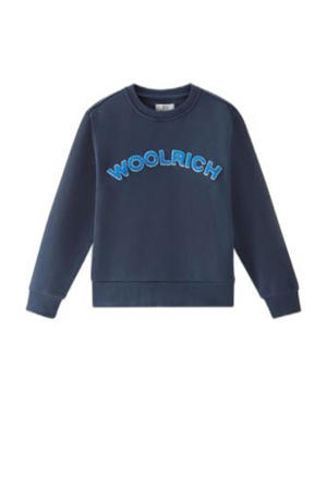 sweater met logo blauw