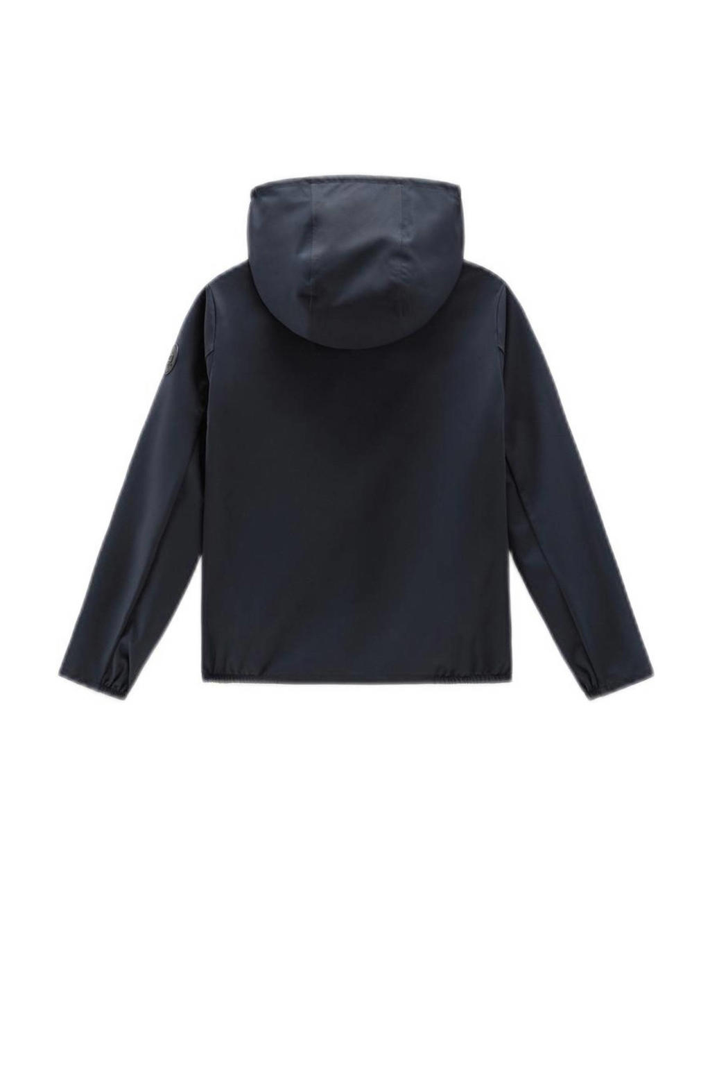 Woolrich zomerjas met all over print blauw